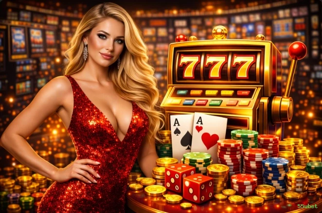 Imagem promocional de todos os jogos da 55ubet